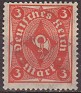 Germany 1922 Post Horn 3 Red Scott 186